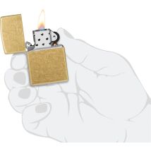 Zippo Street Brass 60006629 in Geschenk Verpackung