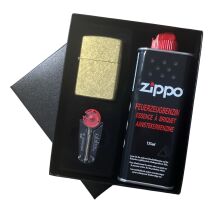 Zippo Street Brass 60006629 in Geschenk Verpackung