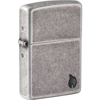 Zippo Flame Armor Case Silber Antik 60007338